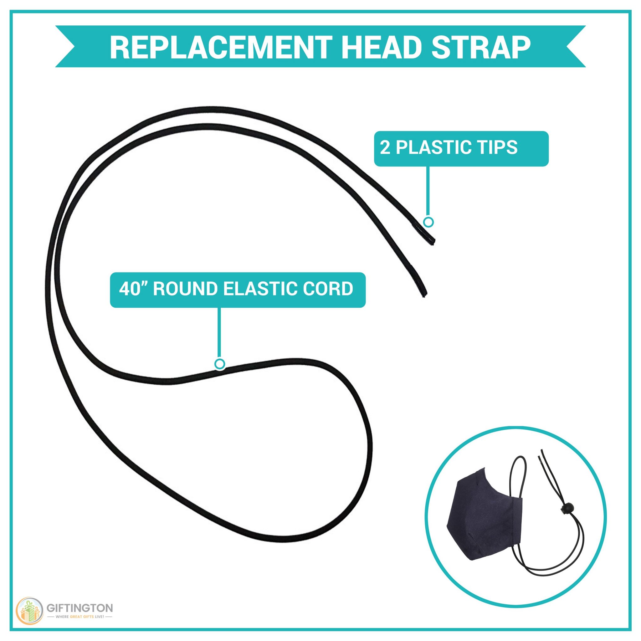 Replacement Mask Earloop Kit Giftington